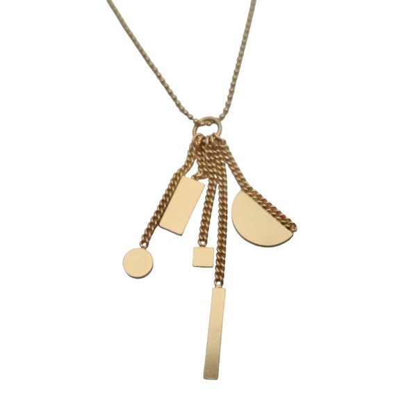 MADEWELL Geometric charms Chaincluster necklace - Picture 2 of 4